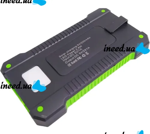 Portable Charger Battery Power Bank Solar JS-809 50000 mAh with Solar Panel and Flashlight, External Battery Power Bank for Charging USB 2.1A