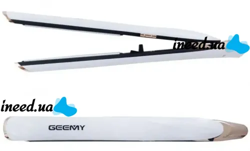 Утюжок випрямляч для волосся Geemy GM-490, Професійна керамічна плойка Вирівнювач Gemei для укладання з дисплеєм і регулюванням температури