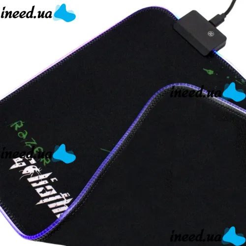 Gaming Computer Mouse pad Gaming pad Razer R-350 RS-02 25x35x0.3 cm with RGB backlight, Gaming surface for computer mouse 90546