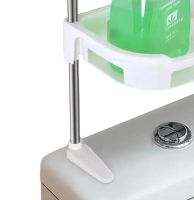 Wall shelf organizer Stenson R93341 for storing bathroom accessories 3 tiers above the toilet, Shelf rack 3 levels for toilet and bathroom