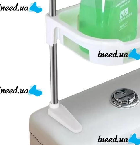 Wall shelf organizer Stenson R93341 for storing bathroom accessories 3 tiers above the toilet, Shelf rack 3 levels for toilet and bathroom