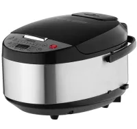 Электрическая мультиварка Silver Love SC-102 на 5л с сенсорным дисплеем 900w, Рисоварка Electric cooker LY-505 с таймером и подогревом Черная