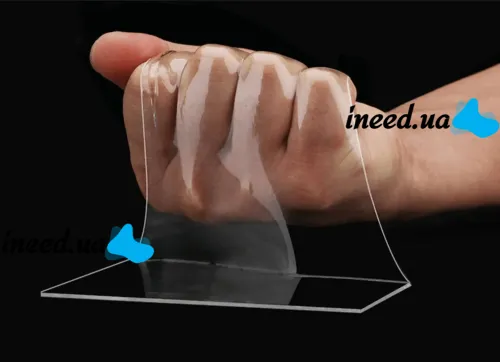 Многоразовая сверхпрочная крепежная гелиевая лента Ivy Grip Tape 5 м, Сверхсильная прозрачная двухсторонняя клейкая скотч 5 метров нано-лента