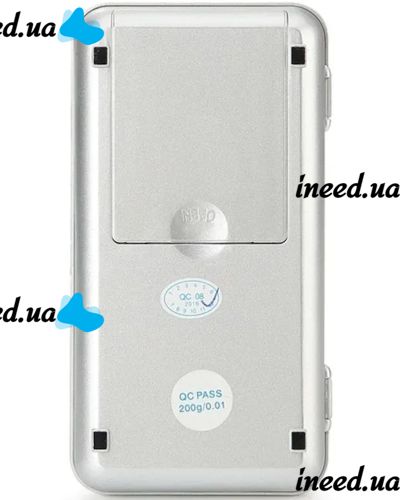 Кишенькові ювелірні електронні ваги 0,1-200 гр Domotec MS-1728B з LCD-дисплеєм, портативні компактні цифрові ваги з підсвічуванням і кришкою 200гр