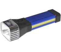 Ручний акумуляторний ліхтарик COBA CB-888 5W з боковим світлом 26 LED, кишеньковий Світлодіодний ліхтар СОВА YYC-C69 до 150 метрів 5 режимів USB Синій