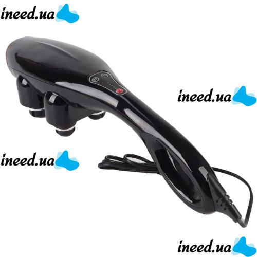 Електричний ручний масажер Quad Action Percussion Massager TK-88 - 2 для всього тіла 28 Вт, 12 в 1, вібраційний м'язовий мультімассажер для спини