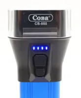 Ручний акумуляторний ліхтарик COBA CB-888 5W з боковим світлом 26 LED, кишеньковий Світлодіодний ліхтар СОВА YYC-C69 до 150 метрів 5 режимів USB Синій