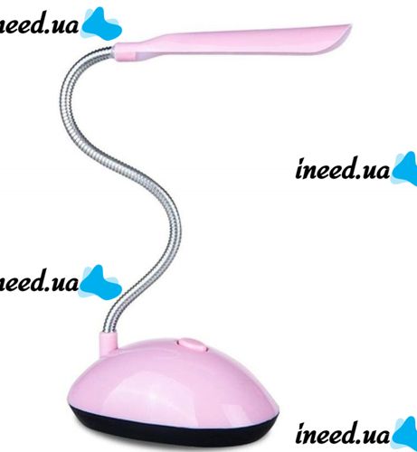 Настольная светодиодная гибкая лампа LED Desk Light X-7188 на батарейках, Беспроводной настольный мини светильник с механическим выключателем BL-7188
