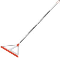 Silicone Mop 2 in 1 Clean the wiper AND-8-10 for Washing Windows, Liquids Scraper Floor and Glass Cleaner with Telescopic Handle 100cm Orange