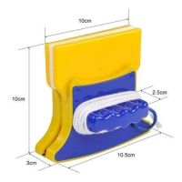 Двостороння магнітна щітка для миття вікон з двох сторін Cleaning Double Side Glass Cleaner, магнітний скребок двостороннього миття скла