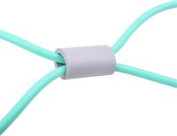ProsourceFit LX-08 tubular resistance band for pull-ups, tourniquet, fitness, exercise eight with soft grips medium load up to 9 kg