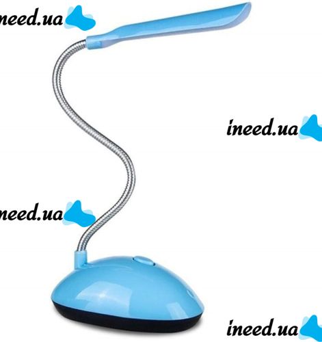 Настольная светодиодная гибкая лампа LED Desk Light X-7188 на батарейках, Беспроводной настольный мини светильник с механическим выключателем BL-7188