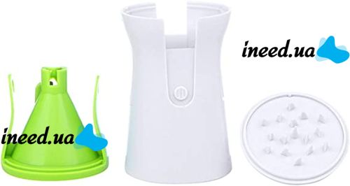 Ручная терка овощерезка GRATER Sunkist Spiral Sliser, Спиральная терка для морковки по-корейски, овощей и фруктов, Спиральный слайсер Зеленый