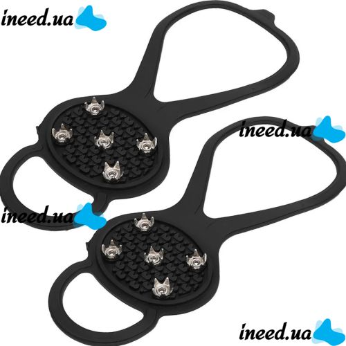 Ice walkers with prefabricated spikes for shoes size 36-45, rubber pads from ice, shoe ladders with metal spikes for walking on ice