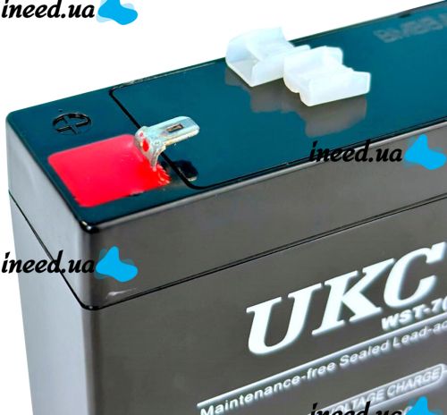 Gel BATTERY UKC 6V 7A lead acid battery