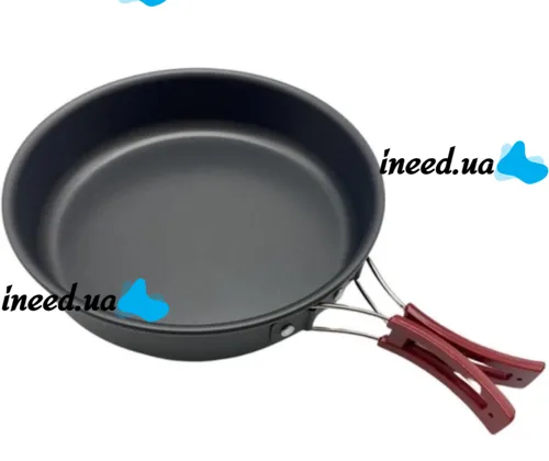 Camping cooking AL-600 Travel Cookware Set for 15 items kettle 3 pots frying pan and kitchen utensils in a camping case