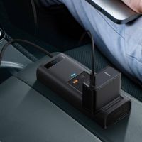 Автомобільний перетворювач напруги з 12V на 220v Baseus RNBQ-A01 150W інвертор з швидкою зарядкою CN EU 2 розетки type-C USB від прикурювача