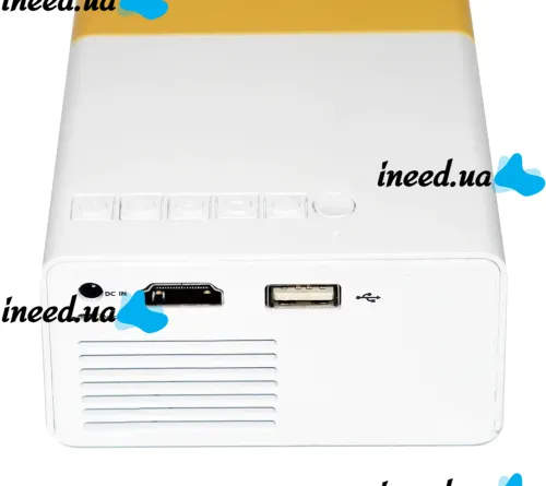 Портативний проектор міні кінотеатр мультимедійний Full HD Led Projector YG-300 мультимедійний домашній кінотеатр з динаміком, заряд від Power bank