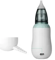 Детский аккумуляторный назальный аспиратор Vancocon VA-162 USB с насадками для ребенка, Электрический соплеотсос для новорожденных и маленьких детей