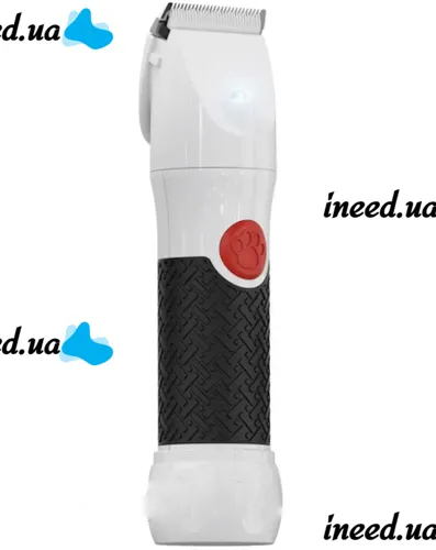 Бездротова акумуляторна машинка Paw Perfect для стрижки та грумінгу тварин, Тример грумер для собак і кішок 2 швидкості 4 насадки 10w Біла