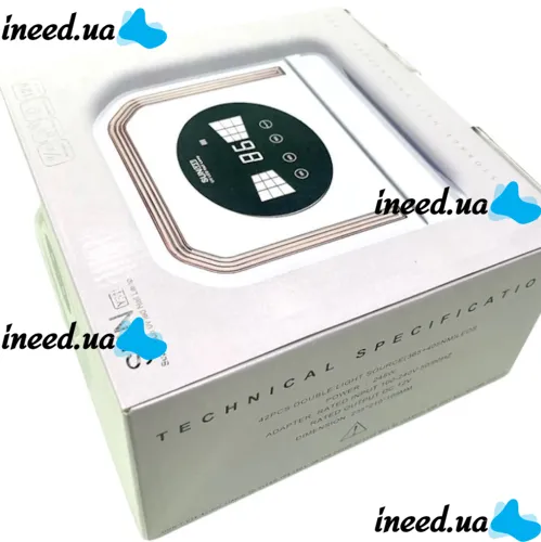 Бездротова лампа сушарка Power Bank SUN Y31 UV / LED 248W 14000 mAh для манікюру і педикюру з екраном, акумуляторна УФ сушка нігтів гель лаку Біла