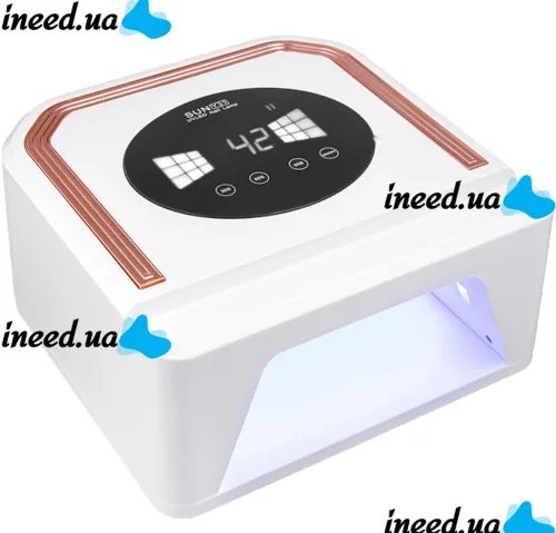 Бездротова лампа сушарка Power Bank SUN Y31 UV / LED 248W 14000 mAh для манікюру і педикюру з екраном, акумуляторна УФ сушка нігтів гель лаку Біла