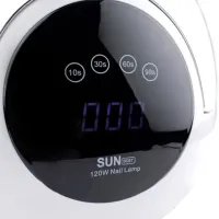 Професійна УФ лампа SUN Boost BQ-5T 120W для манікюру і педикюру 120w, апарат LED UV для полімеризації та сушіння гель лаку для нігтів Сан Bq5t Біла