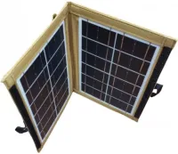 Foldable Solar Panel Battery Solar Panel CCLamp CL-670 7W with USB Output for Phone Charging, Portable Charging Station Transformer from the sun