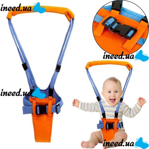 Moby Baby Moon Walk baby walker first steps for baby, Baby safety leash - baby support, Baby walker reins for kids Orange