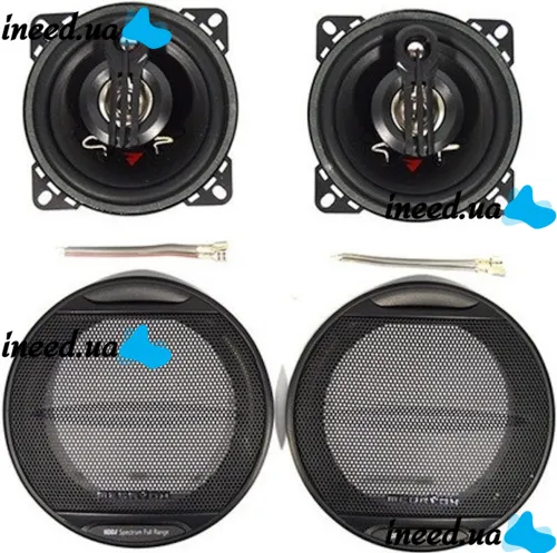 Car Speakers Acoustics Megavox MD-459-S3 10 cm 230W 2pcs in Car, Round 3-way Speakers Megavox in Car, Car Acoustics 230W Black
