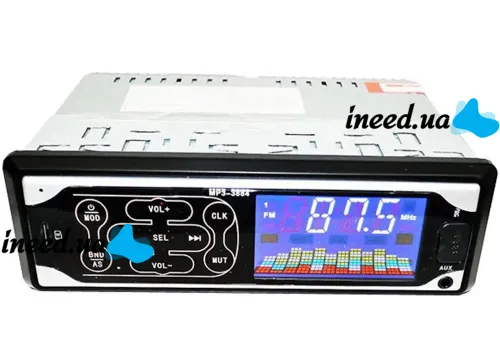 Car stereo ISO Pioneer MP3-3884 car stereo with touch buttons