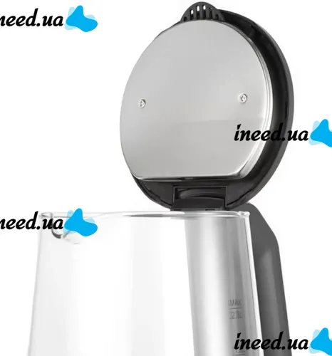 Electric glass kettle BITEK BT-7846 2.3 liters, Desktop electric kettle BITEK BT7846 2000W with automatic disconnection from the mains Black