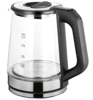 Electric glass kettle BITEK BT-7846 2.3 liters, Desktop electric kettle BITEK BT7846 2000W with automatic disconnection from the mains Black