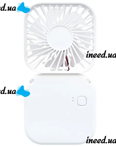 Folding Cordless Holding Fan YH-6 3 speeds with neck strap, Cordless USB Cordless Handheld Cooler YH6 White