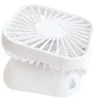 Folding Cordless Holding Fan YH-6 3 speeds with neck strap, Cordless USB Cordless Handheld Cooler YH6 White