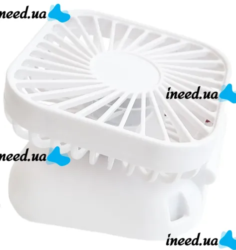 Folding Cordless Holding Fan YH-6 3 speeds with neck strap, Cordless USB Cordless Handheld Cooler YH6 White