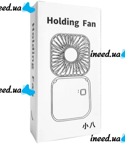 Folding Cordless Holding Fan YH-6 3 speeds with neck strap, Cordless USB Cordless Handheld Cooler YH6 White