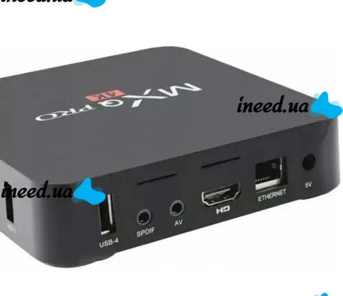 Smart TV Set-top Box with Ultra MXQ PRO 4K 2GB/16GB Remote Control, Android 7.1 Media Player, Digital TV Set-top Box with Built-in WiFi Module Black