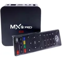Smart TV Set-top Box with Ultra MXQ PRO 4K 2GB/16GB Remote Control, Android 7.1 Media Player, Digital TV Set-top Box with Built-in WiFi Module Black