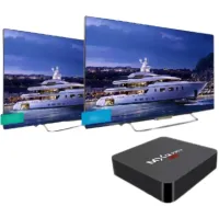 Smart TV Set-top Box with Ultra MXQ PRO 4K 2GB/16GB Remote Control, Android 7.1 Media Player, Digital TV Set-top Box with Built-in WiFi Module Black