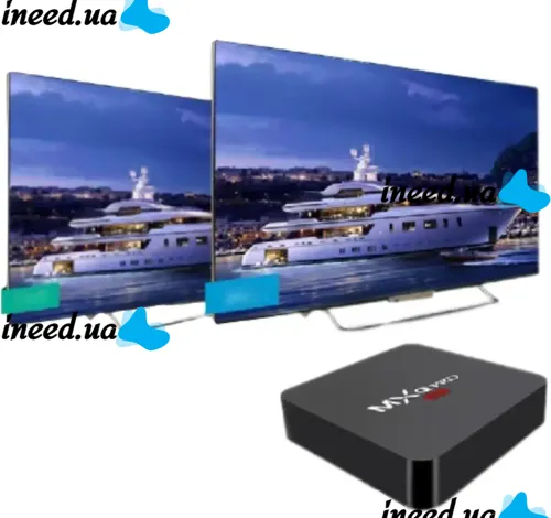 Smart TV Set-top Box with Ultra MXQ PRO 4K 2GB/16GB Remote Control, Android 7.1 Media Player, Digital TV Set-top Box with Built-in WiFi Module Black