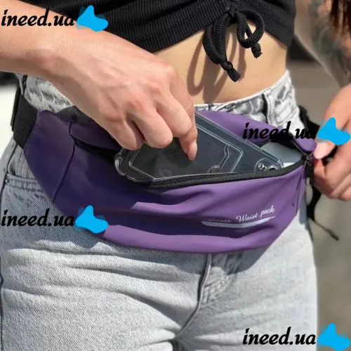 Спортивна сумка для бігу на пояс Sport Bag, Поясна сумка бананка для занять спортом і фітнесом з виходом для навушників
