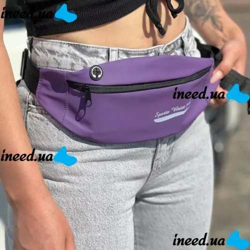 Спортивна сумка для бігу на пояс Sport Bag, Поясна сумка бананка для занять спортом і фітнесом з виходом для навушників
