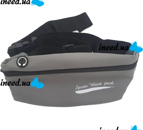 Спортивна сумка для бігу на пояс Sport Bag, Поясна сумка бананка для занять спортом і фітнесом з виходом для навушників