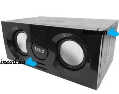 Універсальна комп'ютерна USB колонка Robot RS130 Desktop 5W, Універсальні колонки динаміки для комп'ютера і ноутбука, Акустика для ПК 90172 Чорна