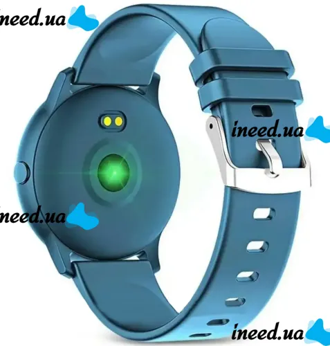 Wrist Smart Watch KW19 Blue 44mm with Pressure Measurement and Fitness Tracker Smart Bluetooth Watch with Tonometer and Heart Rate Monitor Blue