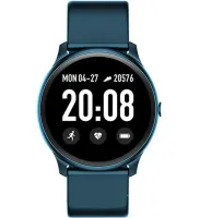 Wrist Smart Watch KW19 Blue 44mm with Pressure Measurement and Fitness Tracker Smart Bluetooth Watch with Tonometer and Heart Rate Monitor Blue