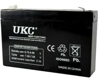 Gel BATTERY UKC 6V 7A lead acid battery