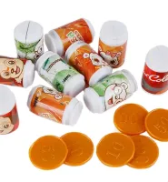 Children's Toy Vending Machine with Drinks Vending Machine Drink Voice 8288, Toy Store Play Set with Lighting Effects