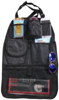 Автомобільний органайзер на спинку переднього сидіння Est Car Back Seat Organizer накидка для зберігання в машину, сумка чохол з кишенями в авто Чорна